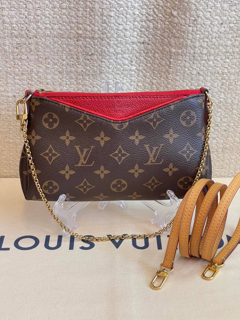 100 Original Louis Vuitton Pallas clutch Empreinte schwarz